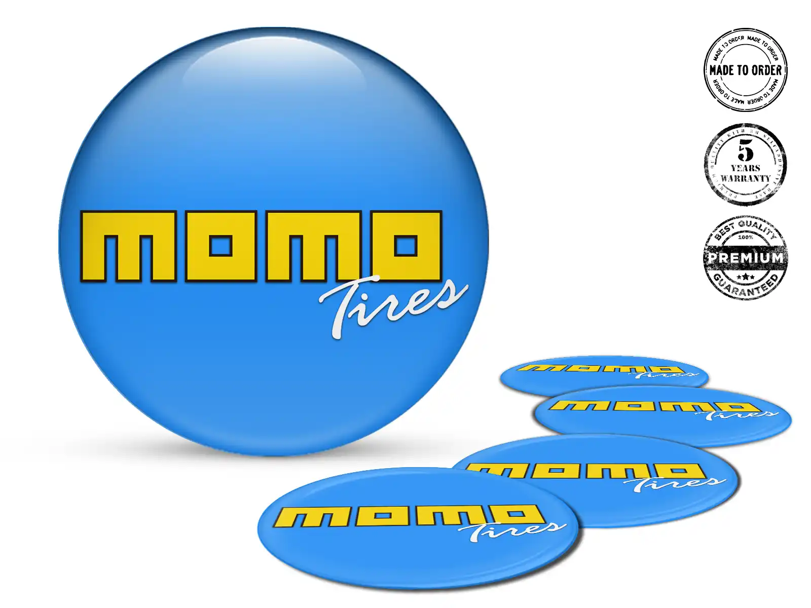 Momo Rademblem Marke Silikon-Sticker-Stil